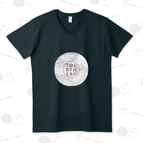 マーブル & together ロゴ , きれいホワイトマーブル