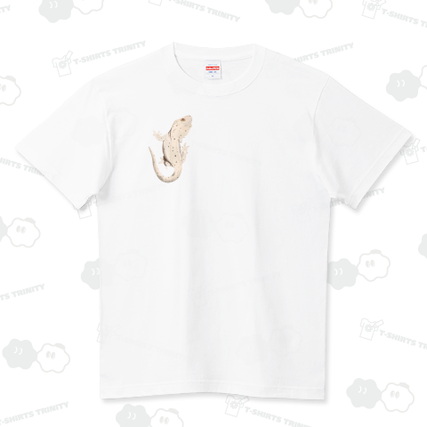 クレスが貼りついてますよ。クリームダルメシアン(カスタマイズ可) ハイクオリティーTシャツ(5.6オンス)