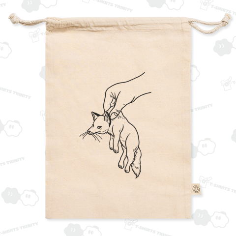 きつねがつままれる 線のみ