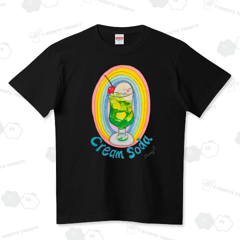 80年代のクリームソーダ（ハイクオリティーTシャツ）|デザインT