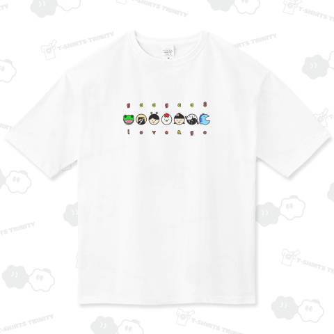 gaagaaS_Tシャツ2025_Love&go ビッグシルエットTシャツ(5.6オンス)