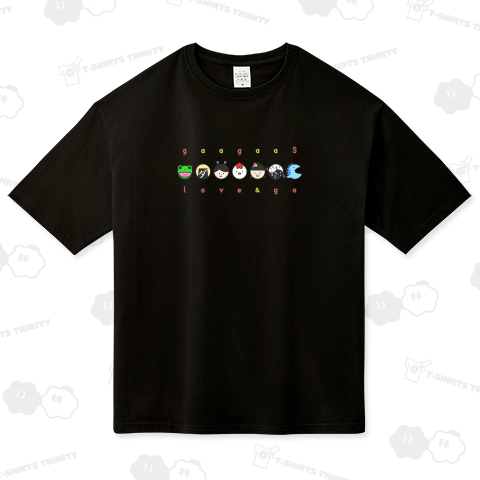 gaagaaS_Tシャツ2025_Love&go ビッグシルエットTシャツ(5.6オンス)