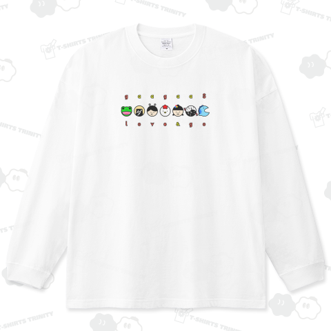 gaagaaS_Tシャツ2025_Love&go ビッグシルエットロングTシャツ(5.6オンス)