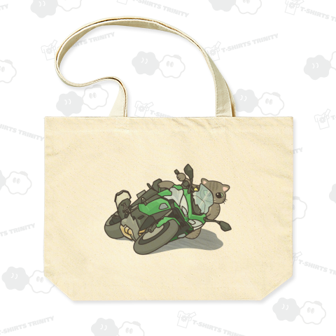 バイクを乗りこなす猫