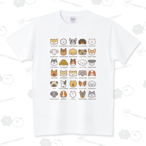 あつまれ!わんこたち スタンダードTシャツ(5.6オンス)