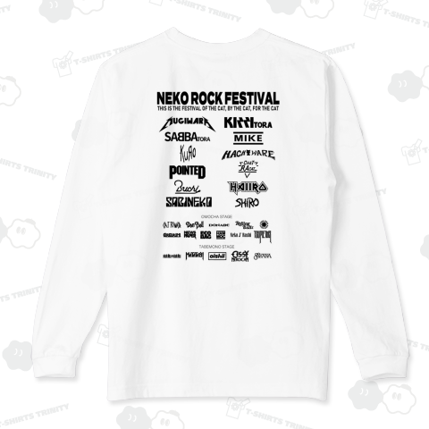 NEKO ROCK FESTIVAL バックプリントのみ 黒字バージョン