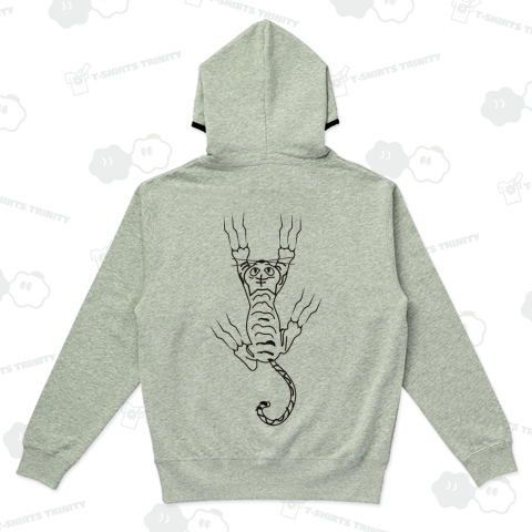 しがみつい寅(バックプリント)