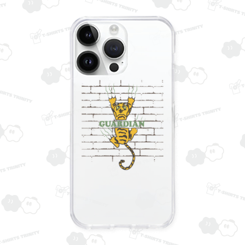 しがみつい虎(バックプリント)