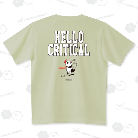 HELLO CRITICALパンダ(両面プリント)