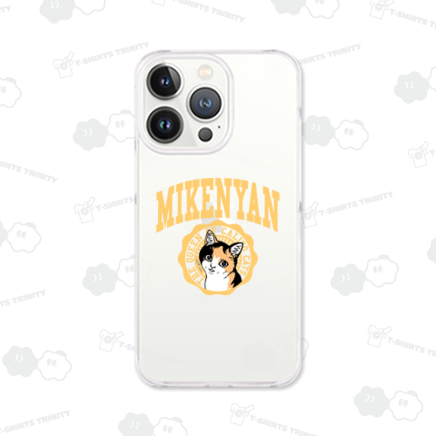 三毛猫クイーンみけにゃん_イエロー(バックプリント)