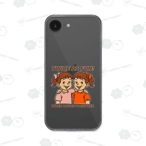 一緒にいると2倍楽しい!(女の子の双子)(イラストメイン)