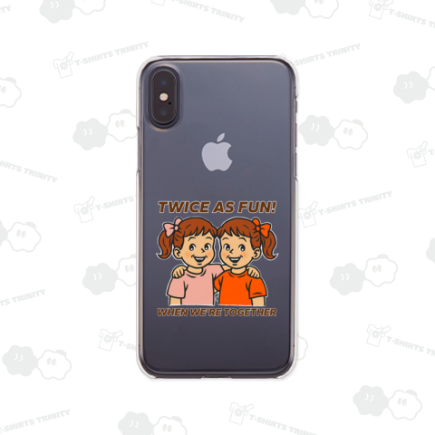 一緒にいると2倍楽しい!(女の子の双子)(イラストメイン)