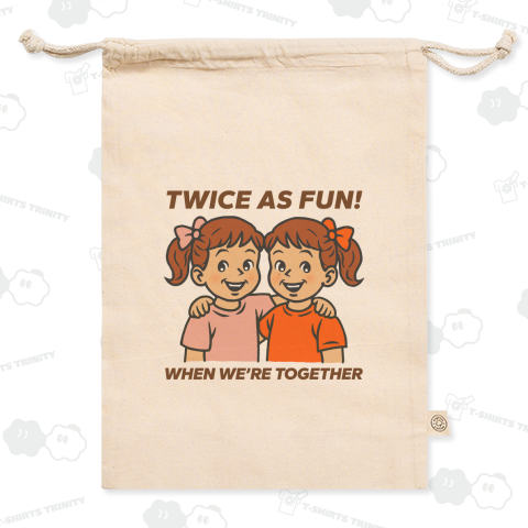 一緒にいると2倍楽しい!(女の子の双子)(イラストメイン)