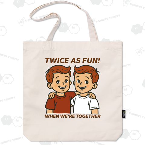 一緒にいると2倍楽しい(男の子の双子)(イラストメイン)