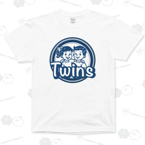 ワッペン風Twins(男女の双子)