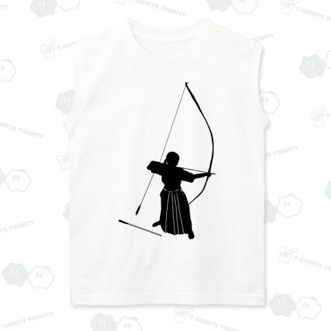 両面!弓道シルエットと正射必中(女性)