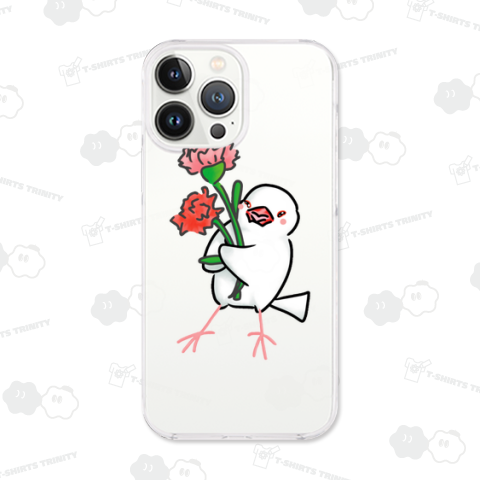 カーネーション文鳥さん フルカラー