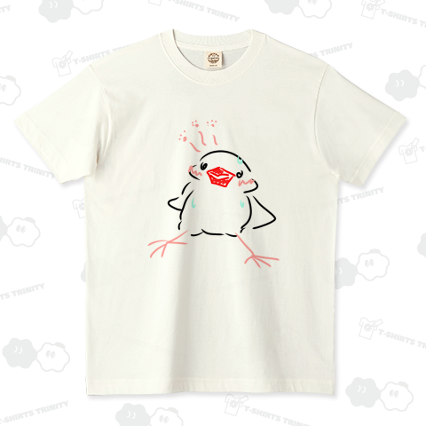 暑くてヘロヘロ文鳥さん