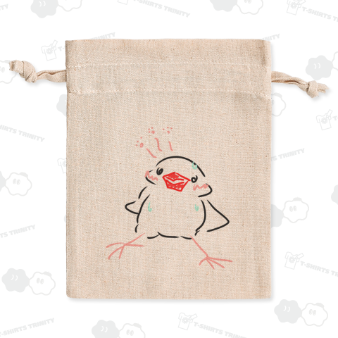 暑くてヘロヘロ文鳥さん