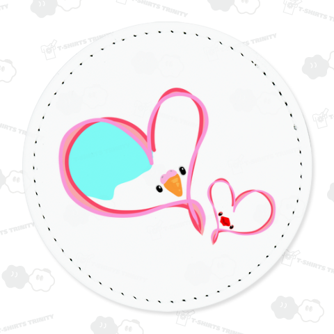 ハートな鳥ず カラフル