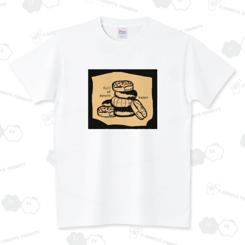 ドーナツいっぱい スタンダードTシャツ(5.6オンス)