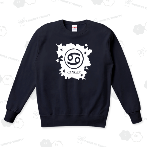 星座マーク「蟹座」白