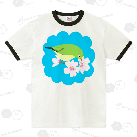 桜とメジロさん