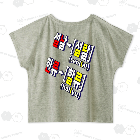 韓国語の発音変化 流音化 バックプリント