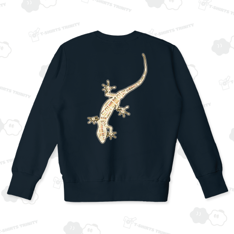 ヤモリさん ハングルデザイン バックプリント