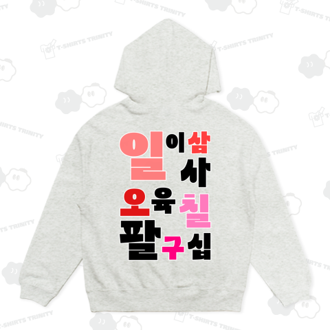 ハングルの数字 漢数字バージョン 縦長