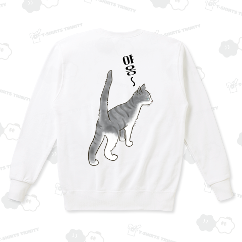 虎柄の子猫  ハングル擬音デザイン バックプリント