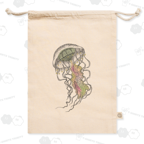 ゼンタングル風のクラゲ