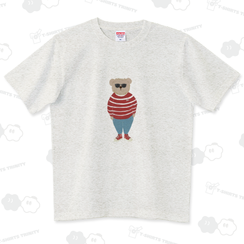 洋服を着たクマさん レッド サングラス