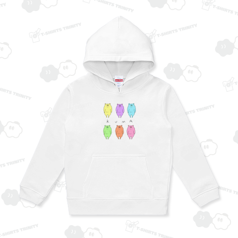 パステルカラーのクマ