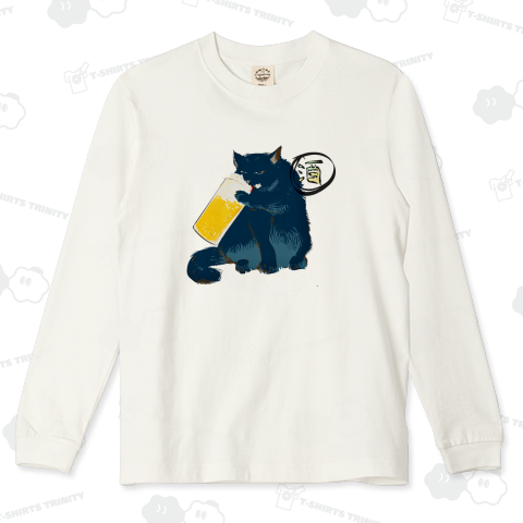 ビールを飲む猫