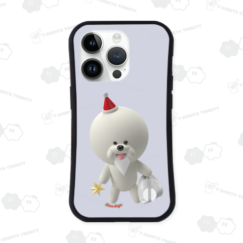 クリスマスに突然立ったビションフリーゼ(3D)