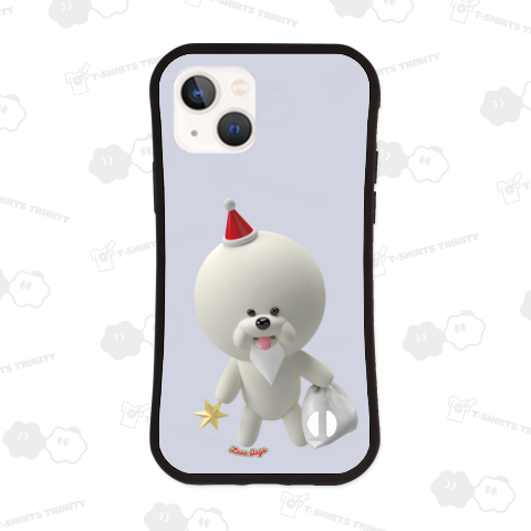 クリスマスに突然立ったビションフリーゼ(3D)