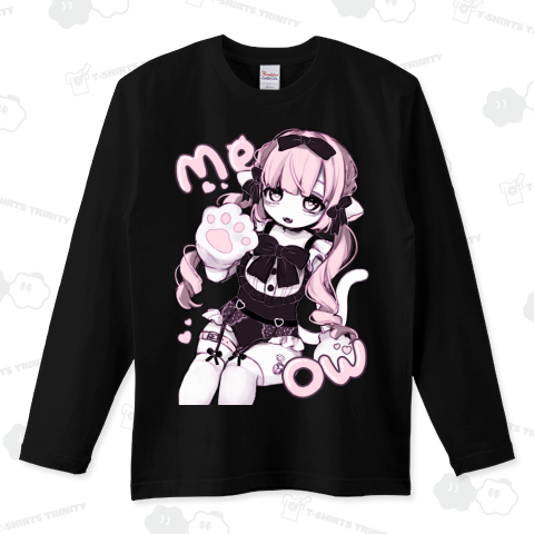 meow ロングTシャツ(5.6オンス)