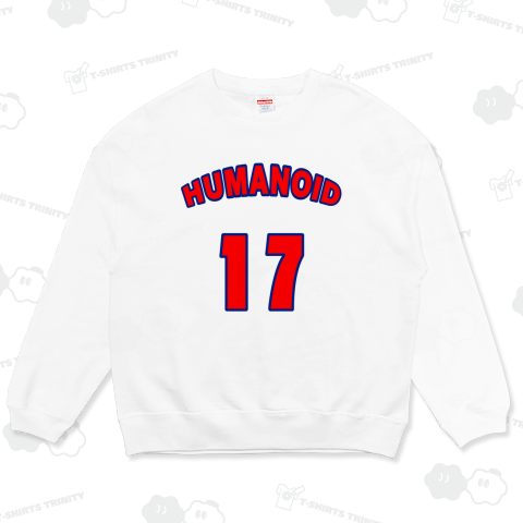 HUMANOID 17(ヒューマノイド17)/人型ロボット17号/英文字デザインTシャツ(白地)