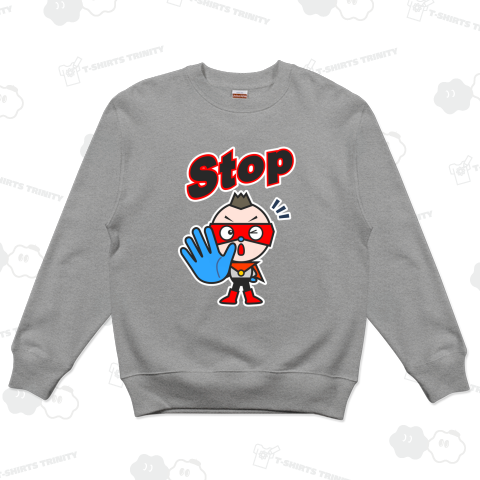 火山マン/ちょっとまって/「Stop」文字入りデザイン