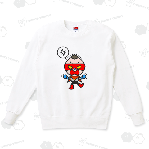 火山マン/怒っている/吹き出し「怒」マーク入りデザイン