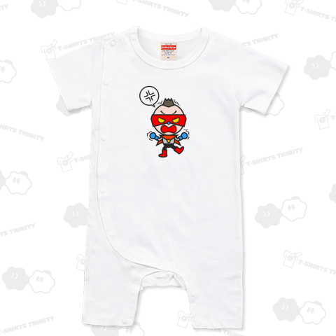 火山マン/怒っている/吹き出し「怒」マーク入りデザイン