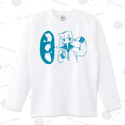 ねこてんし ロングTシャツ(5.6オンス)