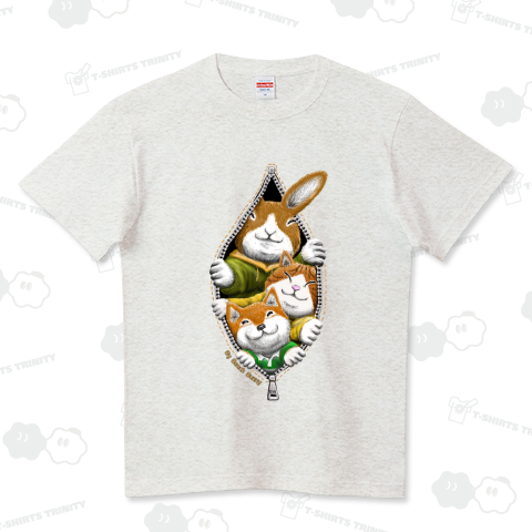 仲良し3人組 ファスナーからチラリ