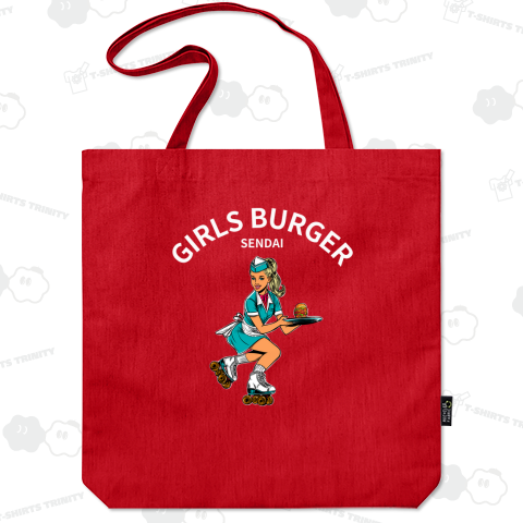 GIRLS BURGER SENDAI 1st WHITELOGO