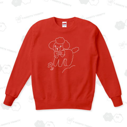 ぬいプードル シンプル白