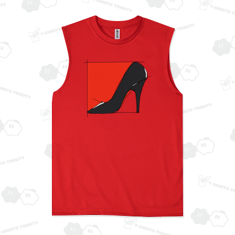 ピンヒール 黒 ハイヒール 針金アート