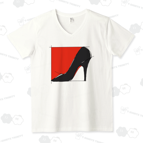 ピンヒール 黒 ハイヒール 針金アート