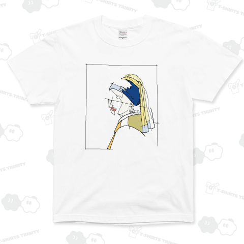 真珠の耳飾りの少女(カラー) フェルメール 針金アート