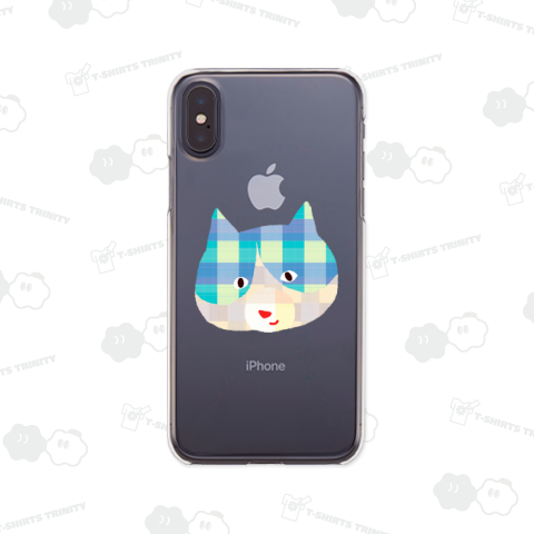 爽やかなチェックねこ